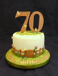 70th female cake