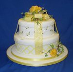 Hat Boxes Wedding Cake
